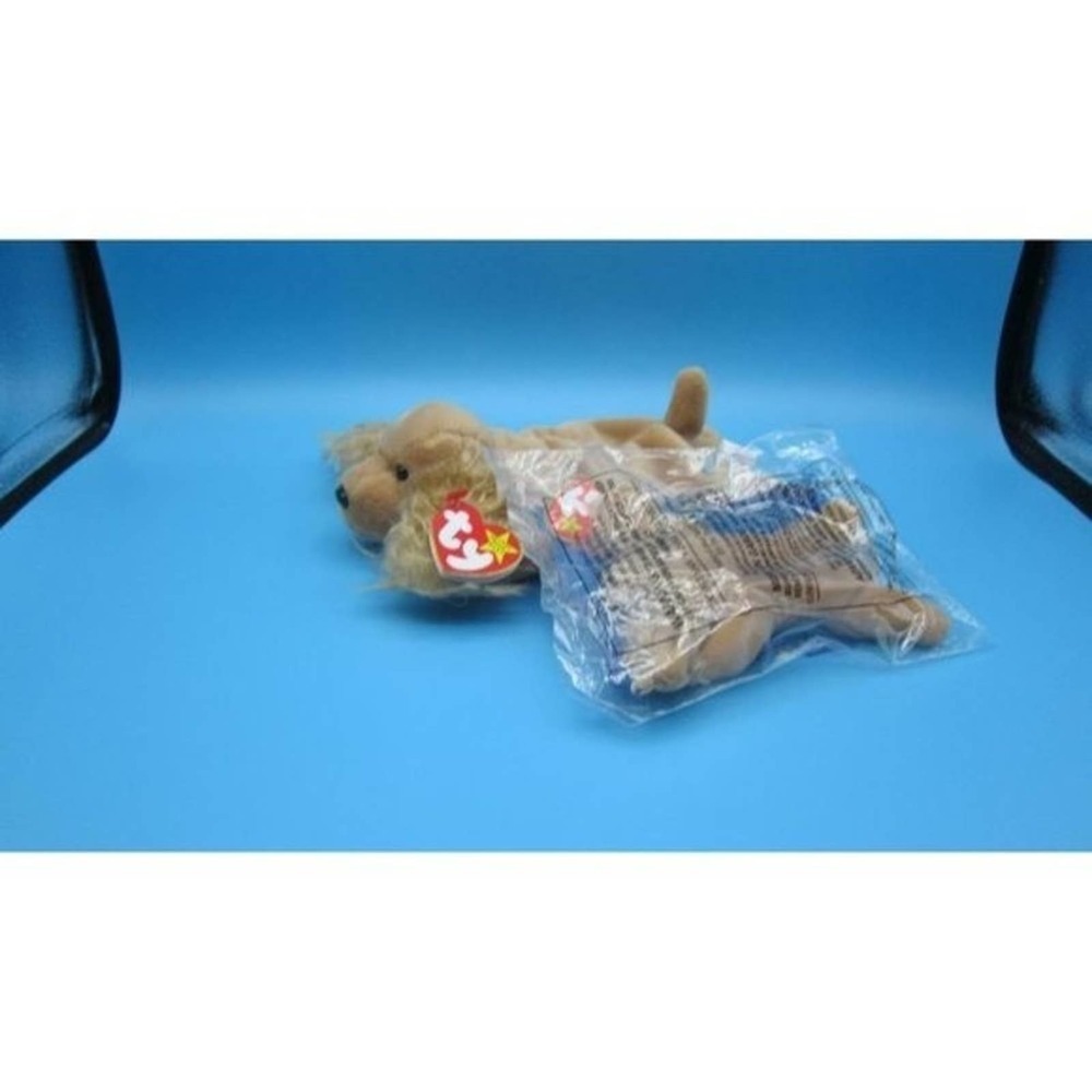 Spunky the Cocker Spaniel TY Beanie Babies matching Teenie Beanie Baby 1997 MWT